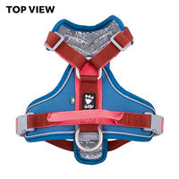 Produktbild von Hurtta Weekend Warrior ECO Warming Hundegeschirr wärmendes Brustgeschirr für mittelgroße Hunde Blau 45-60 cm