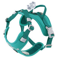 Produktbild von Hurtta Weekend Warrior II ECO Hundegeschirr aus Polyester in Türkis 75-100 cm wasserabweisend