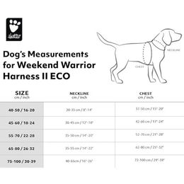 Hurtta Weekend Warrior II ECO Hundegeschirr Schwarz 75-100 cm – Bild 1 von 4