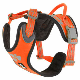 Produktbild von Hurtta Weekend Warrior Sportgeschirr für Hunde in Neonorange mit Verstellmöglichkeit 45-60 cm
