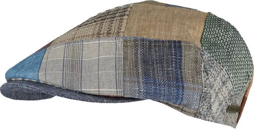 Produktbild von Hut HORKA Patchwork aus Baumwolle in Bunt und Beige Unisex Sommerhut 55 cm