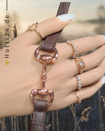 HV Polo Armband HVPKate aus Kunstleder in Braun und Roségold – Bild 1 von 1
