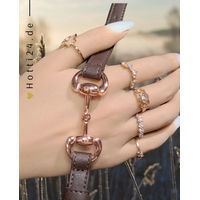 Produktbild von HV Polo Armband HVPKate aus Kunstleder in Braun und Roségold