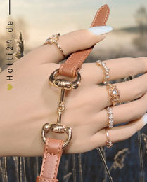 Produktbild von HV Polo Armband HVPKate aus Kunstleder in Hellbraun und Gold