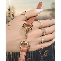 Produktbild von HV Polo Armband HVPKate aus Kunstleder in Hellbraun und Gold