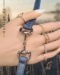 Produktbild von HV Polo Armband HVPKate Big aus Kunstleder in Blau/Silber