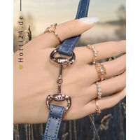 Produktbild von HV Polo Armband HVPKate Big aus Kunstleder in Blau/Silber