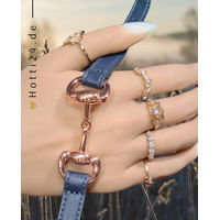 Produktbild von HV Polo Armband HVPKate Big aus Kunstleder in Blau und Roségold