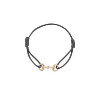 Produktbild von HV Polo Armband HVPKate Gebiss klein Stone Nr. 18 aus Leder in Schwarz