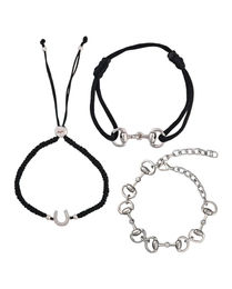 HV Polo Armband Mix & Match 3er Set Silber und Schwarz – Bild 1 von 1