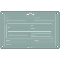 Produktbild von HV Polo Boxenschild aus Metall in Blau