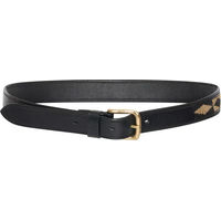 Produktbild von HV Polo Damen Ledergürtel Chaya schwarz-gold mit Perlenbesatz 95 cm