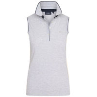 Produktbild von HV Polo Damen Poloshirt ärmellos aus Baumwolle Grau