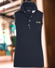 Produktbild von HV Polo Damen Poloshirt ärmellos aus Baumwolle Navy Blau