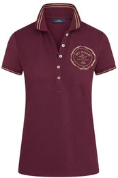 Produktbild von HV Polo Damen Poloshirt HVPBeau aus Baumwolle in Dark Berry Rot