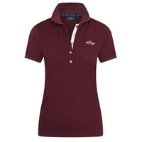 Produktbild von HV Polo Damen Poloshirt HVPLena Dark Berry aus Baumwolle in Rot