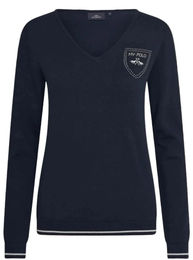 Produktbild von HV Polo Damen Pullover Amy Navy Blau aus Baumwolle
