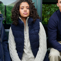 Produktbild von HV Polo Damen Pullover aus Baumwolle in Beige oder Grau