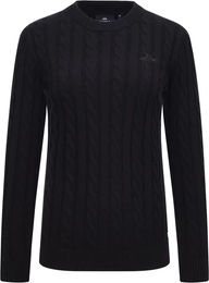 Produktbild von HV Polo Damen Pullover aus Baumwolle Schwarz XXL