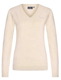 Produktbild von HV Polo Damen Pullover Debby Sand Melange Beige