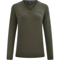 Produktbild von HV Polo Damen Pullover Oralie mit V-Ausschnitt in Forest Green Größe L