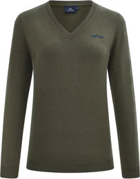 HV Polo Damen Pullover Oralie mit V-Ausschnitt in Forest Green Größe M – Bild 1 von 1