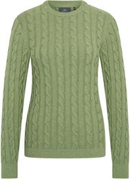 Produktbild von HV Polo Damen Pullover Tally aus Baumwolle Grün XL