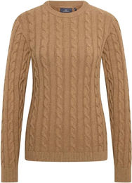 Produktbild von HV Polo Damen Pullover Tally aus Baumwolle in Braun und Beige Größe L