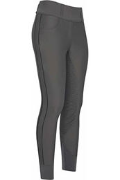 HV Polo Damen Reitleggings Full Grip aus Lycra in Grau oder Grün Größe 40 – Bild 1 von 4
