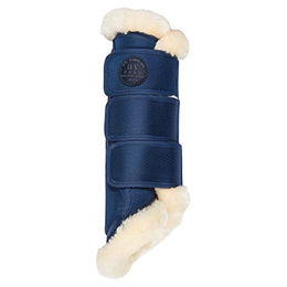 HV Polo Dressurgamaschen Joya mit Kunstfell in Navy für Vollblut und Cob – Bild 1 von 1