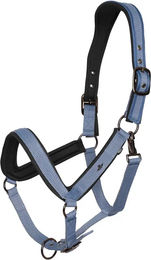 HV Polo Essential Pferd Halfter aus Neopren in Dark Mist Blue für Warmblut – Bild 1 von 2
