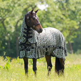 HV Polo Fliegendecke für Pferde aus Mesh in Grün Bunt 165 cm – Bild 1 von 13