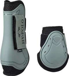 Produktbild von HV Polo Gamaschen und Beinschoner aus Neopren für Pferde Vollblut in Grün und Grau