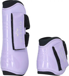 Produktbild von HV Polo Kids Classic Offene Gamaschen mit Fesselkopfschutz für Ponys aus Neopren Lila