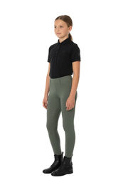 Produktbild von HV Polo Kinder Reitleggings Luci FullGrip Green mit Silikon Grip