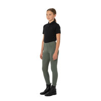 Produktbild von HV Polo Kinder Reitleggings Luci FullGrip Green mit Silikon Grip
