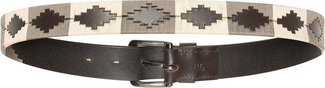 HV Polo Ledergürtel HVPChaya in Braun und Schwarz-Gold 105 cm – Bild 1 von 2