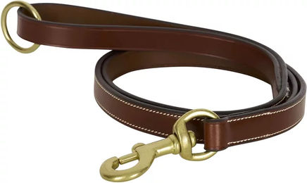 HV Polo Legacy Hundeleine aus Leder in Weiß und Braun 125 cm – Bild 1 von 1
