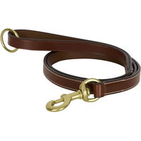 Produktbild von HV Polo Legacy Hundeleine aus Leder in Weiß und Braun 125 cm