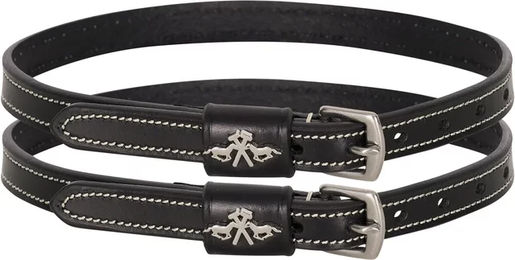 HV Polo Legacy Sporenriemen für Pferde aus Leder in Schwarz – Bild 1 von 2