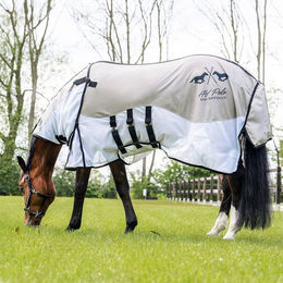 HV Polo Nena UV-Schutz Fliegendecke für Pferde aus Polyester in Grau oder Weiß 125 cm – Bild 1 von 4