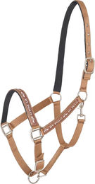 Produktbild von HV Polo Nylon Halfter für Shetty Pferde in Orange und Braun