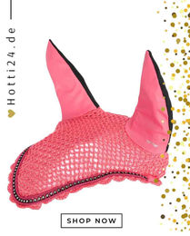 HV Polo Pferde Fliegenhaube Classic aus Baumwolle Rosa – Bild 1 von 1