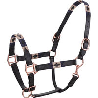 Produktbild von HV Polo Pferdehalfter Chaya braun-navy Größe Warmblut