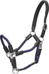 Produktbild von HV Polo Pferdehalfter Franka aus Kunstleder in Blau Größe M