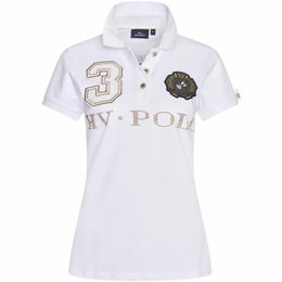 Produktbild von HV Polo Poloshirt für Damen in Gold Weiß