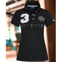 Produktbild von HV Polo Poloshirt für Damen in Silber Schwarz