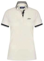 Produktbild von HV Polo Poloshirt HVP4-Ever Ivory für Damen aus Baumwolle in Beige und Weiß