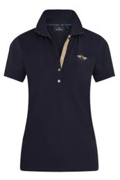 Produktbild von HV Polo Poloshirt Lena für Damen in Navy Blau aus Baumwolle