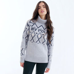 HV Polo Pullover Dorian für Damen aus Baumwolle in Grau – Bild 1 von 3